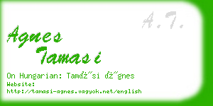 agnes tamasi business card